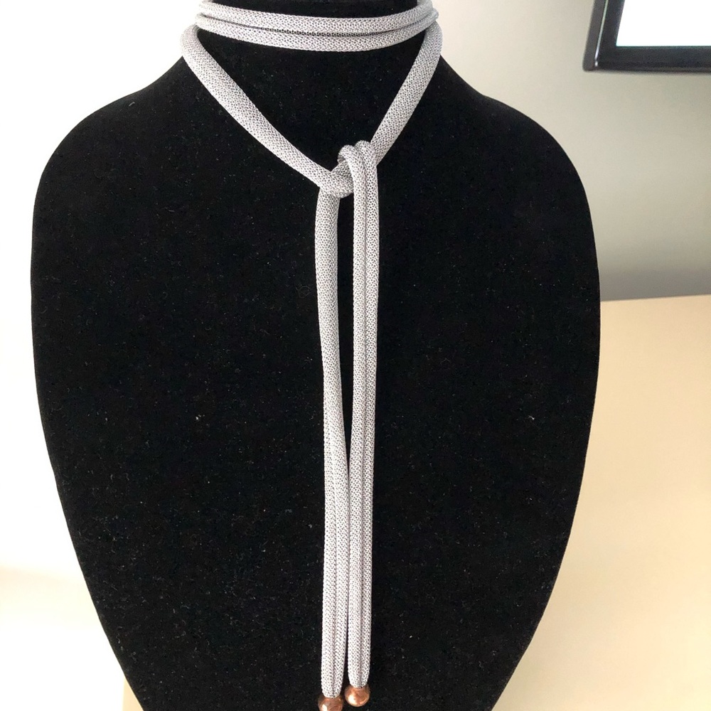 Mesh wrap necklace